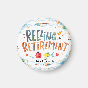 Fischresignation im Party des Ruhestands Magnet