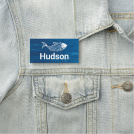 Fischrestaurant & Chips | Nautische Küste | Person Namensschild