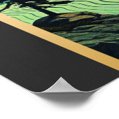 Fischretro am Ozarks-See Poster (Ecke)