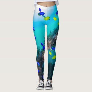 Fischriff-Collage Leggings