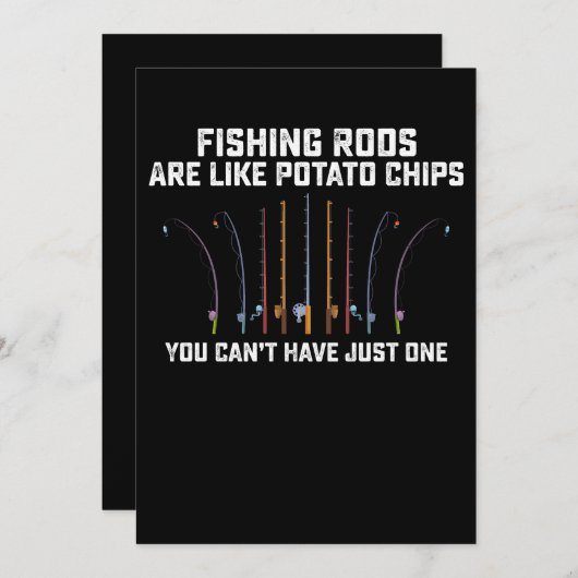 Fischrogen sind wie Kartoffelchips, die man nicht Einladung (Vorne/Hinten)