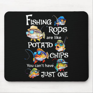 Fischrogen sind wie Kartoffelchips, die man nicht  Mousepad