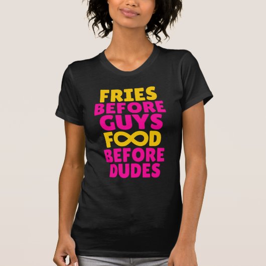 Fischrogen vor Typ-Nahrung vor T-Shirt (Vorderseite)