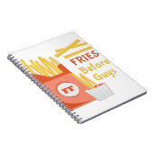 Fischrogen vor Typen Notizblock (Rechte Seite)