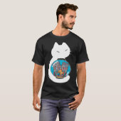 Fischs gemütliche Bibliothek T-Shirt (Vorne ganz)