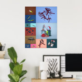 Fischsammelplakat Poster (Heimbüro)