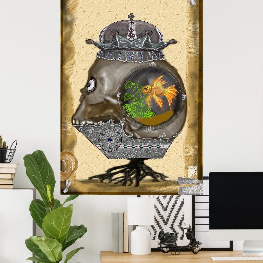 Fischschale Poster (Heimbüro)