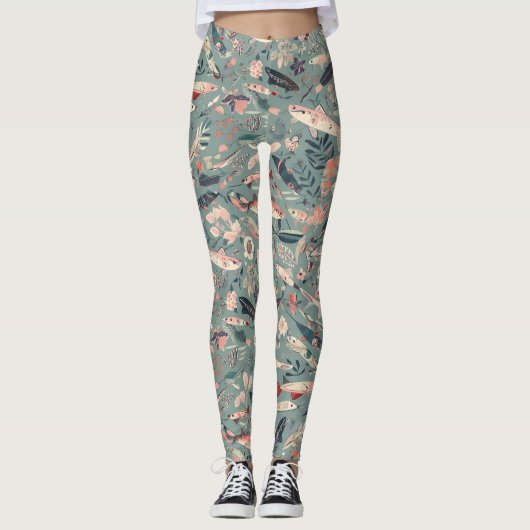 Fischschätze Leggings (Vorderseite)