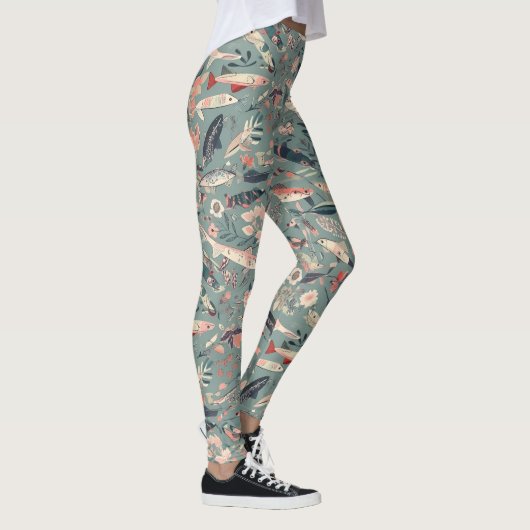 Fischschätze Leggings (Rechts)
