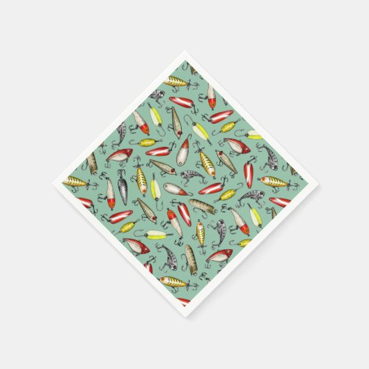 Fischschätze Serviette (Ecke)