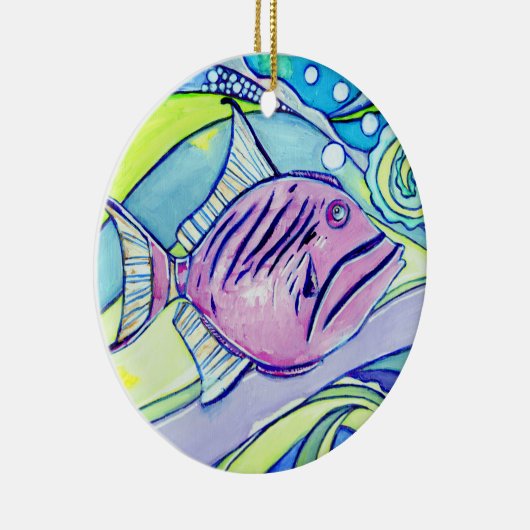 Fischschmuck Keramik Ornament (Rechts)