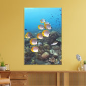 Fischschule 2 leinwanddruck (Insitu (Wohnzimmer))