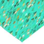 Fischschule, Aqua, Green und Gold Kurzer Tischläufer (Ecke)