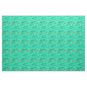 Fischschule, Aqua, Green und Gold Stoff (Yard (91,4 cm))