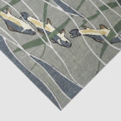 Fischschule in Kelp Seidenpapier (Detail)