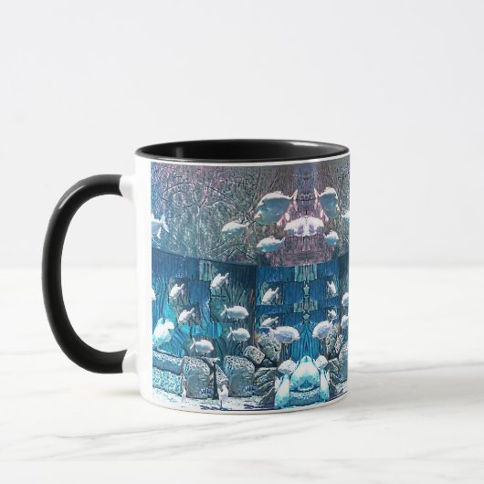 Fischschule in Ocean Rocks Tasse für Vater (Links)