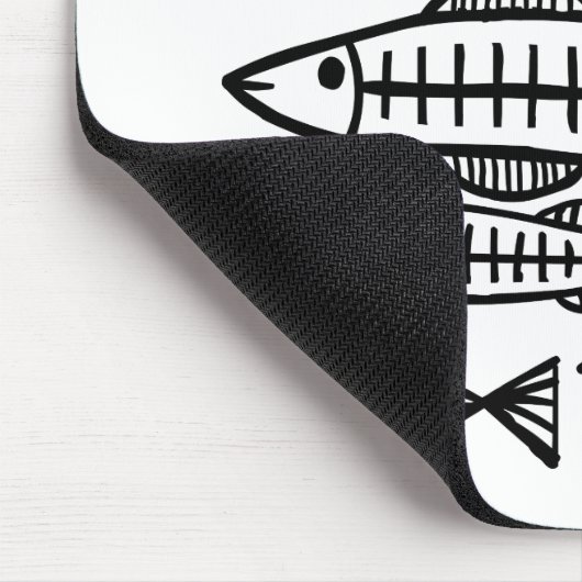 Fischschule Mousepad (Ecke)