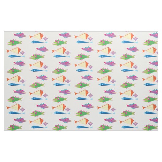 Fischschule Stoff (Fat Quarter (45,7 x 55,9 cm))