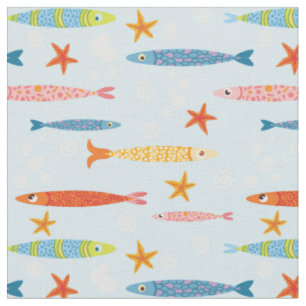 Fischschule Stoff