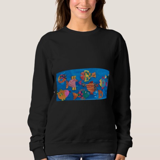 Fischschule Sweatshirt (Vorderseite)