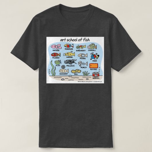 Fischschule T-Shirt (Design vorne)