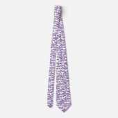 Fischschule - Tiefe Violette auf Weiß Krawatte (Rückseite)