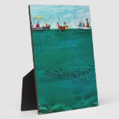 Fischschule unter den Linien von Thornton Utz Fotoplatte (Seite)