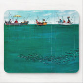 Fischschule von Thornton Utz Mousepad (Vorne)