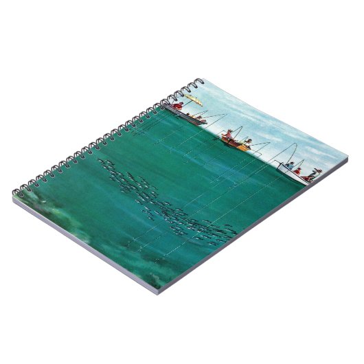 Fischschule von Thornton Utz Notizblock (Linke Seite)