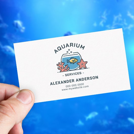 Fischschüssel - Aquarium Services Visitenkarte