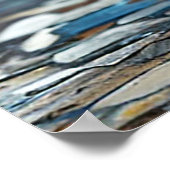 Fischschüssel mit rotem Fisch Poster (Ecke)