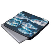 Fischschwarm Laptopschutzhülle (Vorne Knopf)
