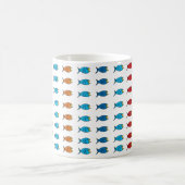 Fischschwarm-Tasse Kaffeetasse (Mittel)