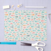 Fischschwimmen im Nautical Beach Sea Life Pattern Seidenpapier (Handwerk)