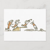 Fischschwimmen Postkarte (Vorderseite)