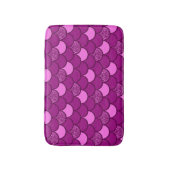 Fischskala aus Burgund mit Glitzer-Effekt Badematte (Vorderseite Vertikal)