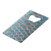 "Fischskala Geschwindigkeits-Flaschenöffner " Geldkarten Flaschenöffner (Vorderseite Schrägansicht)