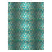 Fischskalamuster der Meerjungfrau grünes mit Tischdecke (Vorderseite)