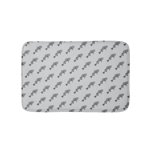 Fischskelett Badematte (Vorderseite)