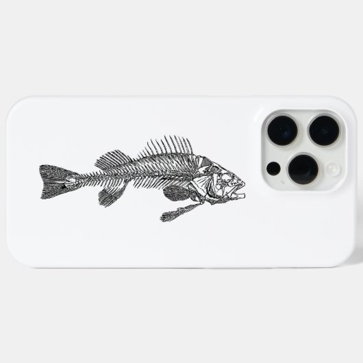 Fischskelett Case-Mate iPhone Hülle (Rückseite (Horizontal))