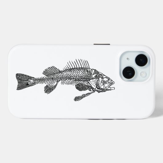 Fischskelett Case-Mate iPhone Hülle (Rückseite (Horizontal))