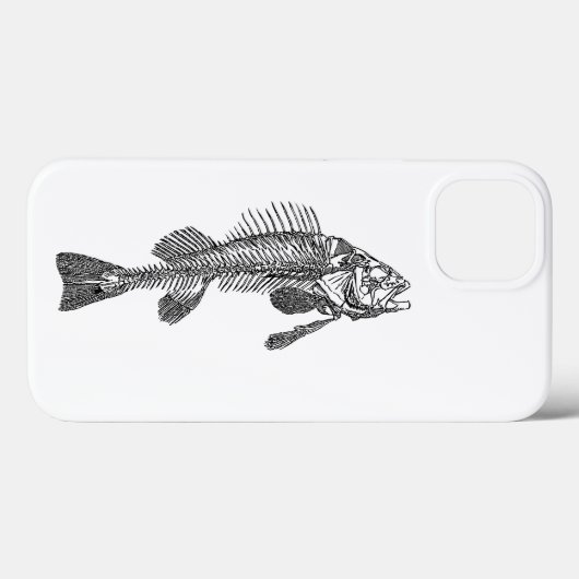 Fischskelett Case-Mate iPhone Hülle (Rückseite (Horizontal))