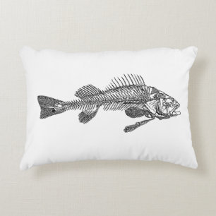 Fischskelett Dekokissen