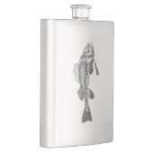 Fischskelett Flachmann (Rechts)