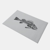 Fischskelett Fußmatte (Schrägansicht)