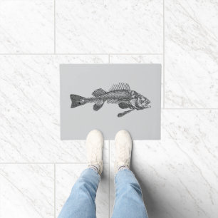 Fischskelett Fußmatte