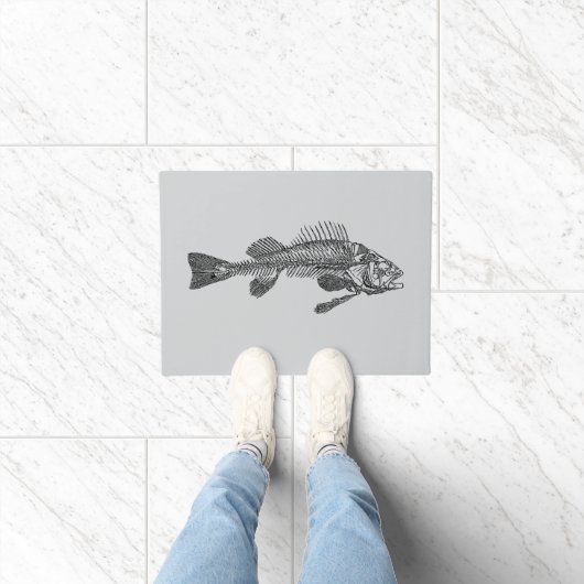 Fischskelett Fußmatte (Indoor)
