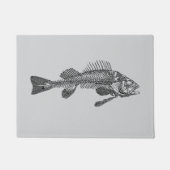 Fischskelett Fußmatte (Vorderseite)