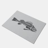 Fischskelett Fußmatte (Schrägansicht)
