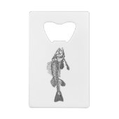 Fischskelett Geldbeutel Flaschenöffner (Rückseite)